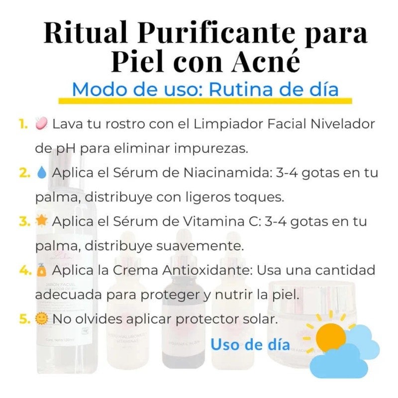Kit Purificante Acné Lilo Skincare Niacinamida Y Retinol