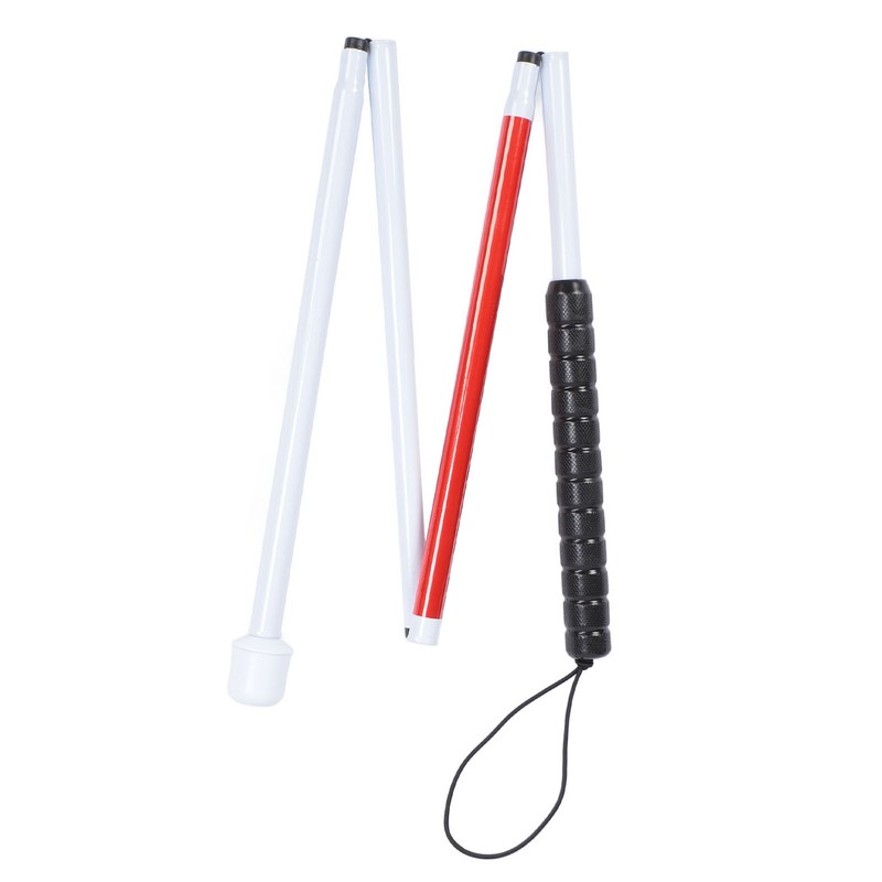 Blind Cane Anti Slip Folding Blind Cane Mobility Stick Aluminum