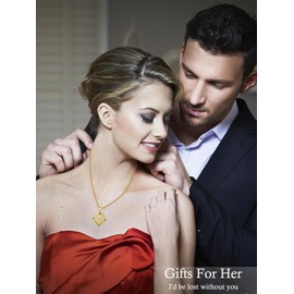 HPQQ Compass Necklace 18k Gold Plated Sterling Silver Green Jade Compass Pendant Birthday Christmas Jewelry Gifts for Women Wife Mom Her, base, base