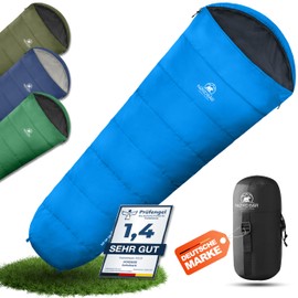 NORDBÄR® Summer Sleeping Bag Ultralight & Compact [750 g] with Small Pack Size | Mummy Sleeping Bag Lightweight & Warm [100 GSM] | Hut Sleeping Bag for Outdoor, Camping and Travel