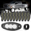 Hobaoyee 20Pods Pure White Rock Lights 36 LEDs SMD Chips