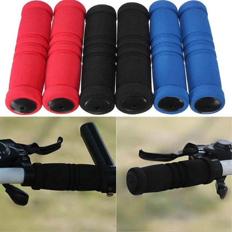 3 Pair Bicycle Handlebar Grip, Shock Absorption Foam Sponge Cover