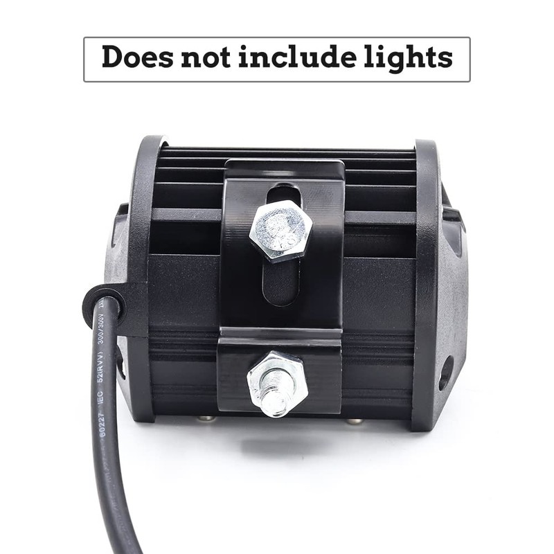 Biqing 2PCS LED Light Bar Mounting Brackets, Universal Adjustable Slide