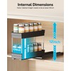 Nieifi Vertical Spice Rack Pull Out-Spice Racks for Inside Cabinets-4-1/3