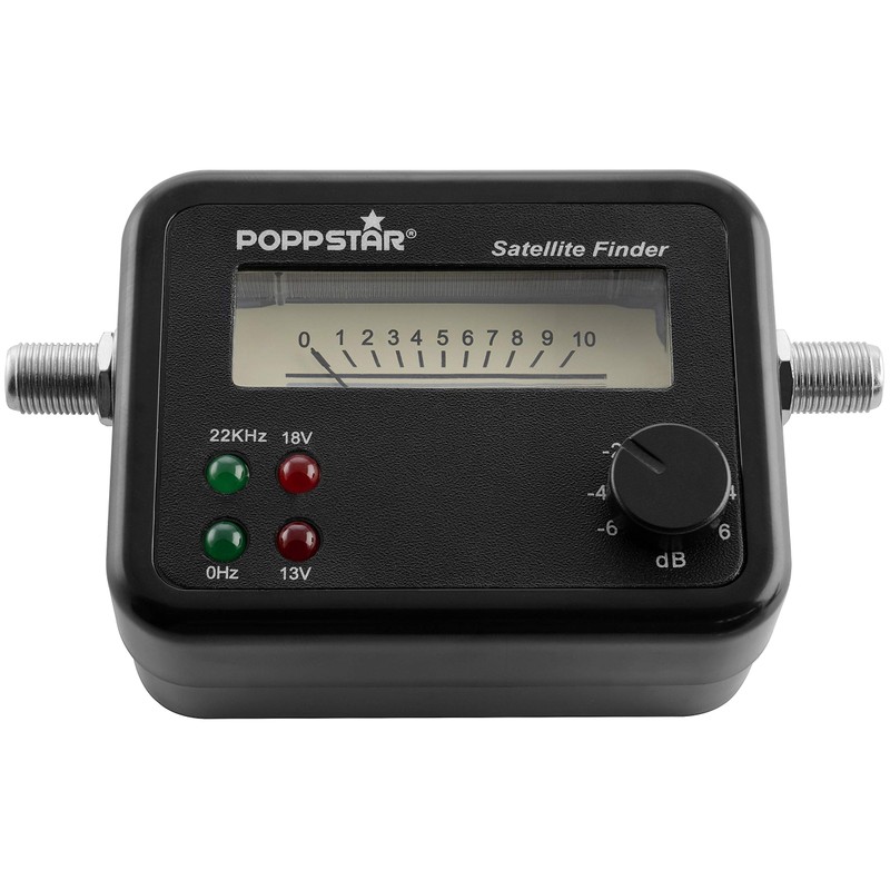 Poppstar Satfinder Satellite Finder Meter Analogue Satellite Bowl Accurately Aligning