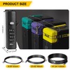 DELSWIN Cable Locks with Combination, 4-Digit Gate Lock with 3