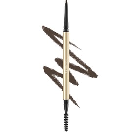 FOCALLURE Eyebrow Pencil,Dual-Sided Brow Brush,Long Lasting & Smudge Proof Definer Eye Brow Pen Makeup,Retractable,Ultra Fine Tip,Fills in Sparse Areas and Gaps,Medium Brown