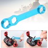 DIY Casting Fishing Reel Wrench Blue Aluminium Alloy Spanner Repairing