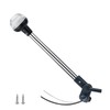 16 Inches Stern Light,Bimini Top Light,Navigation Lights,White Anchor Lights,Folding Base,USCG