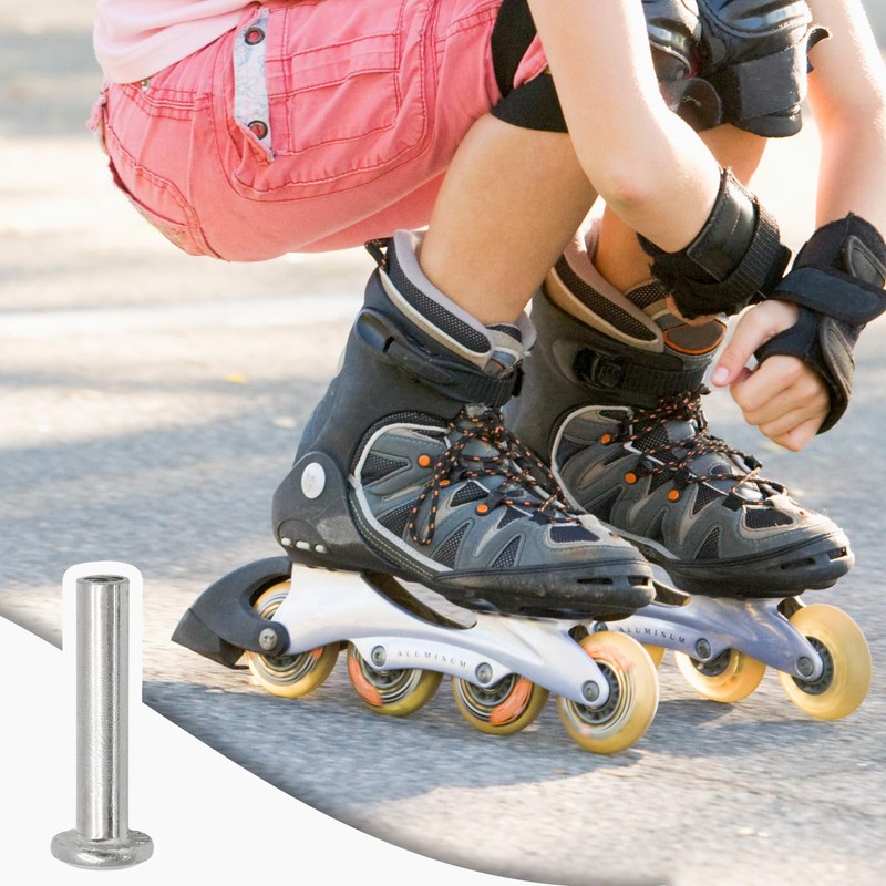 Qjaiune 8PCS Inline Skate Wheels Screws, 6mm OD Roller Skate