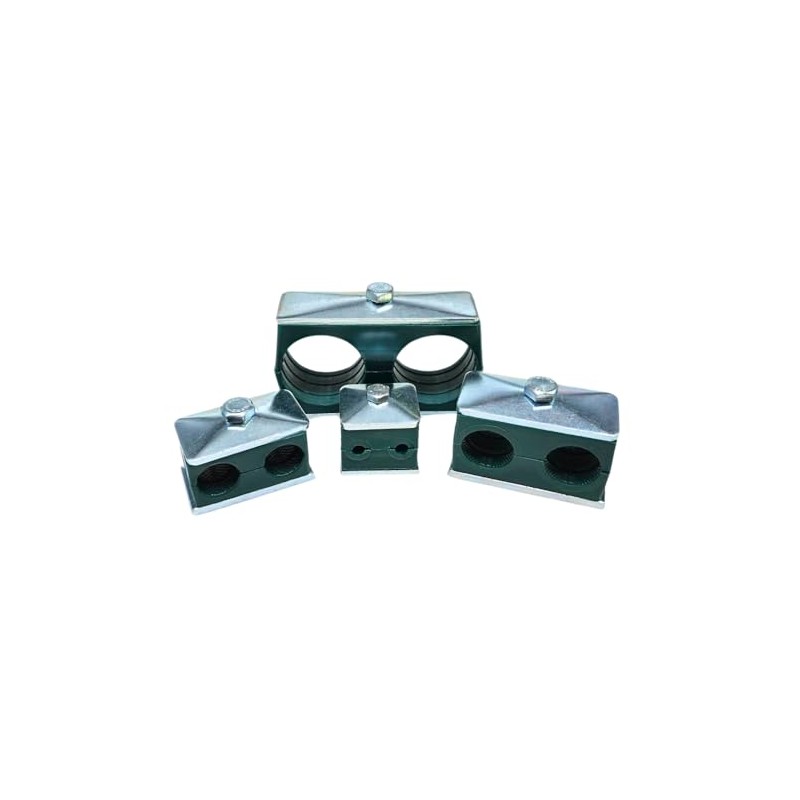 17.2mm, Group 2, Double Polypropylene Complete Hydraulic Tube/Pipe Clamp