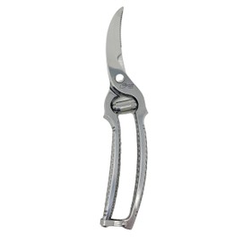 Heavy Duty Poultry Shears - Made in Italy - 10" Total Length, 3.75" Blade Length, Spring Tension, Closing Clip for Safety