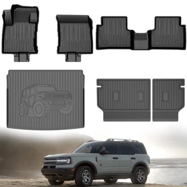IKABEVEM Floor Mats Compatible with Ford Bronco Sport 2021 2022