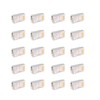 100Pcs CAT6 RJ45 Metal Shielded Connector Safe Reliable Net Shielded