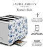 VQ Laura Ashley China Rose Stainless Steel 4 Slice Toaster