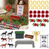 Riceshoot 36 Pcs Derby Party Table Decorations Set Horse Racing