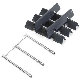 Spirit E310 Parts 7636 15.3" Flavorizer Bars & 69787 18" Grill Burner for Weber Spirit and Spirit II 300 Series E310 E320 E330 S310 S320 S330 with Front Control, Weber Spirit II E310 Grill Parts