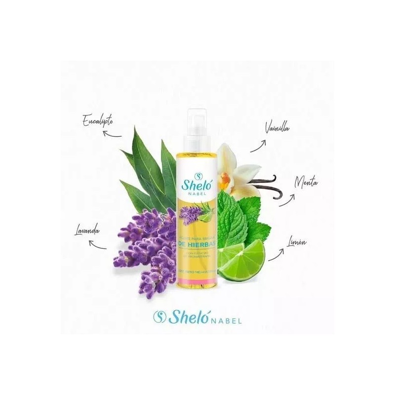 Sheló Nabel Aceite Para Masaje Dehierbas+aceite Relax+aceitesplash Shelo