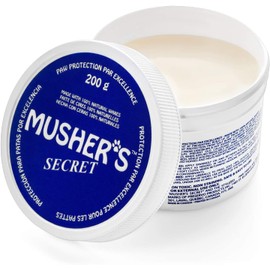 Mushers Secret Dog Paw Wax - All-Natural Dog Paw Balm, Non-Toxic Paw Protection Against Snow, Sand and Hot Pavement, Dog Foot Balm Healer, Soother and Protector for Dry, Cracked Paws 7oz/200g (2-Pack)