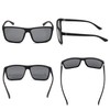 NIEEPA Square Polarized Sunglasses For Men Women Spring Hinge Design