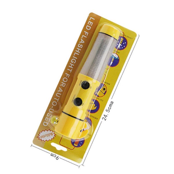 HJ Emergency Escape Hammer, Emergency Escape Hammer, Flashlight, Car Hammer,