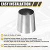 X AUTOHAUX 2pcs Car Mandrel Exhaust Elbow Pipe Concentric Reducer