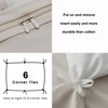 MOHAP Warm Bedding Double Duvet Cover Set 3 PCS Plain