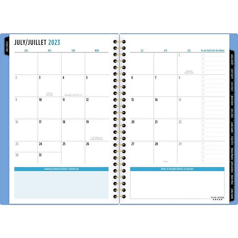 Five Star Align Blue Small Academic Planner