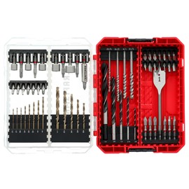 CRAFTSMAN Drill Bit Set 60 Pieces, Impact Driver and Screwdriver Bit Set , Includes Nut Drivers (CMAF1260)