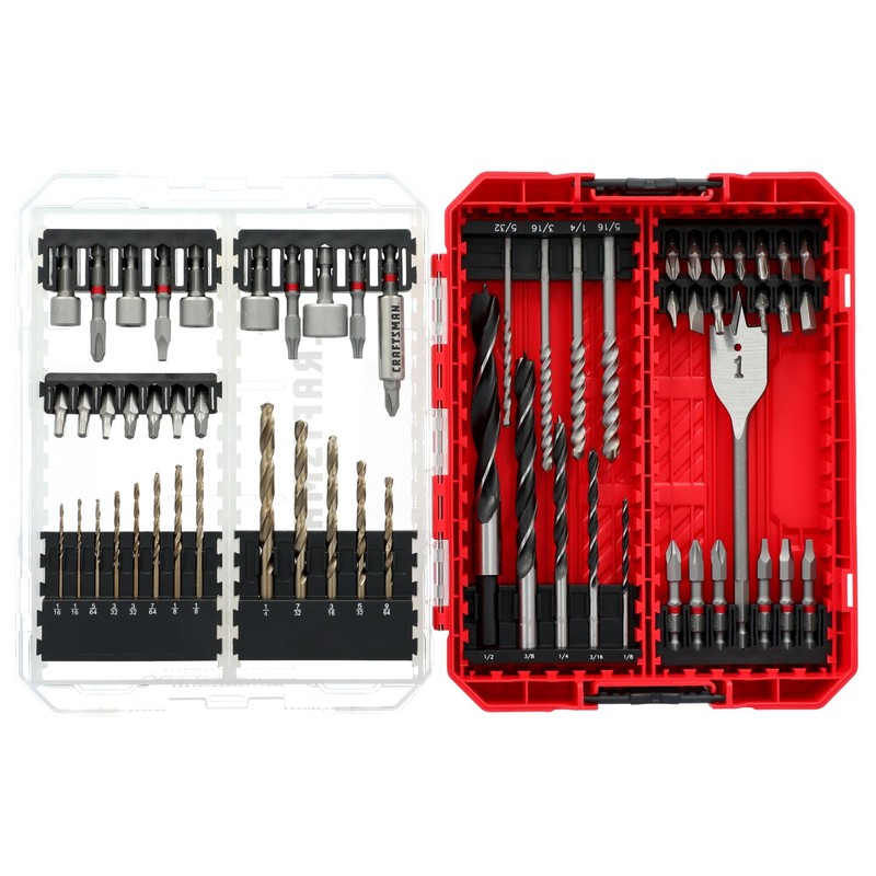 CRAFTSMAN Drill Bit Set 60 Pieces, Impact Driver and Screwdriver