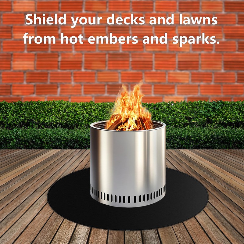 38" Fire Pit Mat for Solo Stove Bonfire,Round Fire Pit