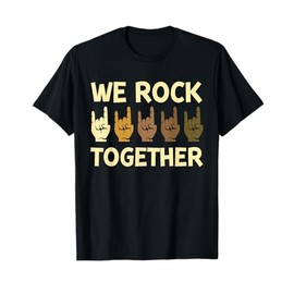 Funny We Rock Together Hands Rock Lovers T-Shirt