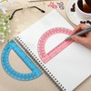 EBOOT Plastic Protractor Math Protractors 180 Degrees, 6 Inch, Pack
