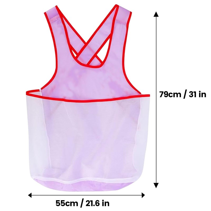 Portable Clothes Drying Apron, Large Capacity Waterproof Laundry Apron with