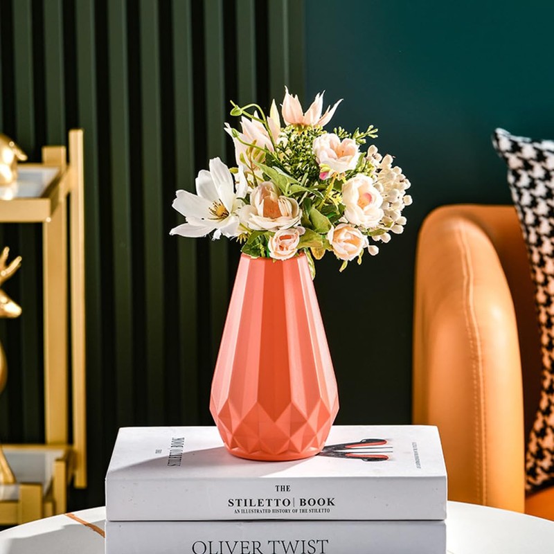 Vase Decorative Unbreakable Plastic Vases for Flowers Tall Modern Flower