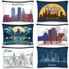 Reginary 6 Pcs City Cosmetic Bag Souvenir Gifts Texas Makeup