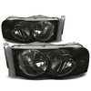 DNA Motoring HL-OH-DR02-SM-CL1 Smoke Lens Clear Corner Headlights Compatible with