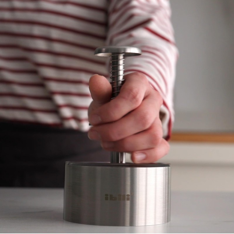IBILI - Stampo per hamburger I-CHEF, diametro 9 cm, acciaio