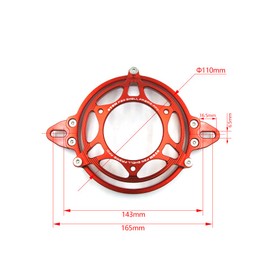 OTOM Oil Cooler Water Cooler New Electric Radiator Cooling Fan for 150cc 200cc 250cc Dirt Pit Bike Motorcycle ATV Quad Motocross (Red Set)