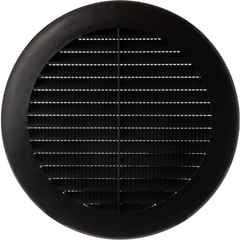 Ø 150mm / 6 inch Black Plastic Ventilation Grille -