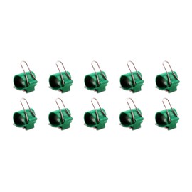 GadgetKlip Cable Management Clips: Versatile Reusable Cord Holders for Christmas Lights, Holiday Decor, and Outdoor String Lights - 10 Pack Large Green
