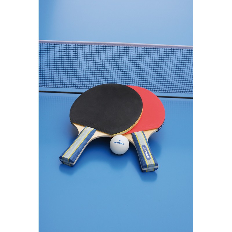 Hudora New Contest 2.0 Table Tennis Set, White, 40 mm,