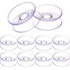 FOMIYES 10pcs Double Sided Suction Cups Glass Sucker Pads Transparent