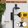 Auxdee 36 inch Gate Drop Rod, Cane Bolt for Wooden