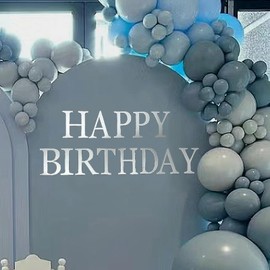 Happy Birthday Sign for Backdrop, Happy Birthday Acrylic Mirror Decal