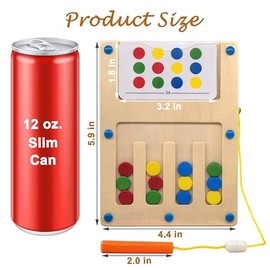 Dementia Products for Elderly, Memory Care Activities for Dementia Patients,12 Dots Sorting Games for Seniors, Magnet Puzzles Tile Matching Cognitive 