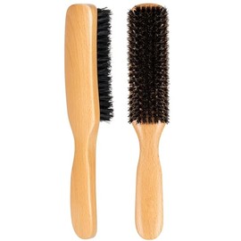 STYLEMATE - Cepillo de cerdas de jabalí para mujeres y hombres, cepillo de cerdas suaves para cabello fino y fino, cepillo de pelo suave de dureza med