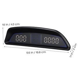 CAXUSD Digital Speedometer Car Display with Real Navigation Mileage Tracking Speed Monitoring and Fatigue Driving Alarm for All Vehicles Enhance Safety and Efficiency
