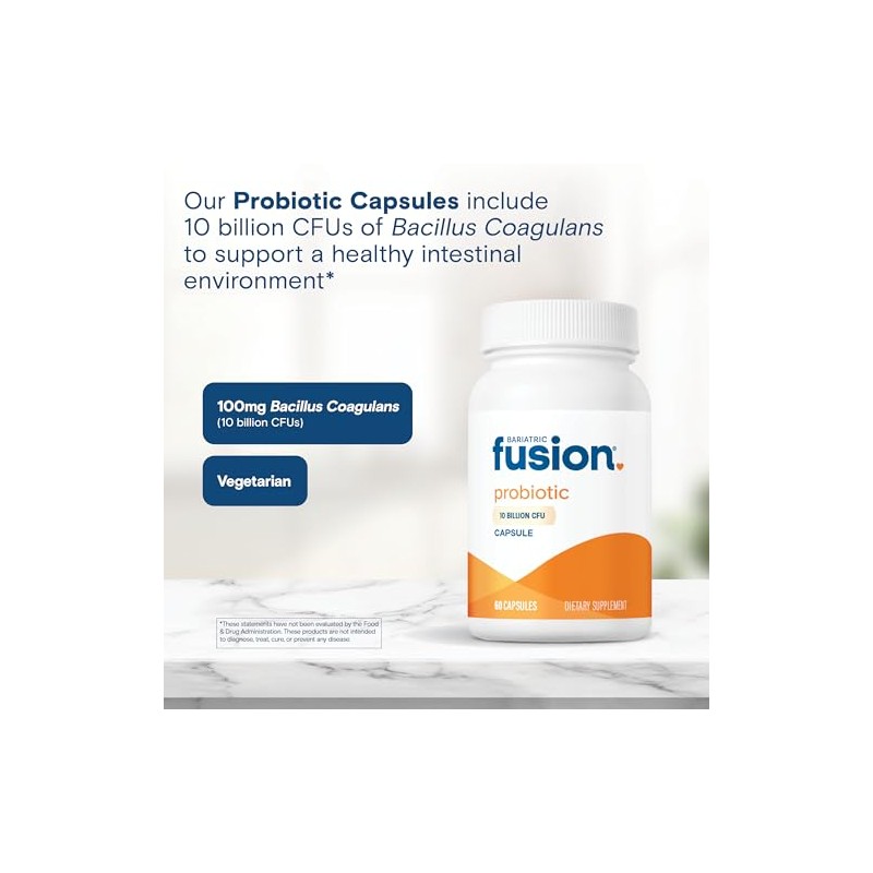 Bariatric Fusion Cápsula Probiótica con 10 Mil Millones UFC de