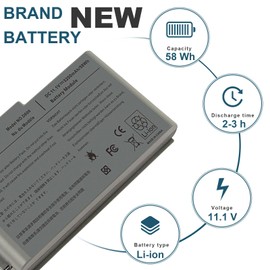 Fancy Buying New Laptop Battery for Dell Latitude D600 D505 D610 D520 D500 D510 D530 / 600M, fits P/N C1295 6Y270 3R305